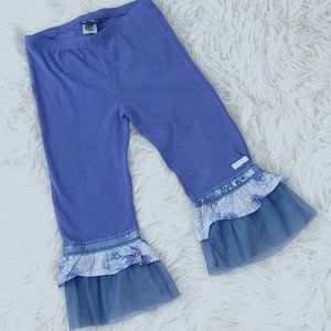 Naartjie Girls Boutique Big Ruffle Pants Embellished Sequins Tulle Size 8